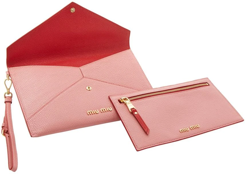 商品Miu Miu|Pink Love 爱心信封钱包,价格¥6120,第3张图片详细描述