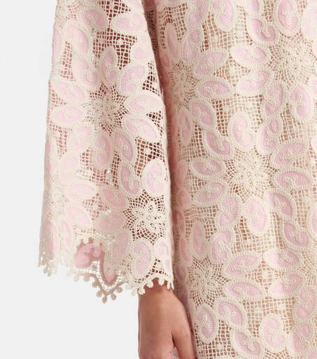 Zimmermann Ottie scalloped lace midi dress - Dresses