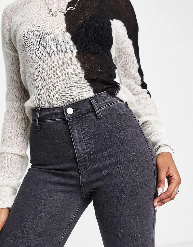 商品Topshop|Topshop high rise Joni jeans in washed black,价格¥252,第3张图片详细描述