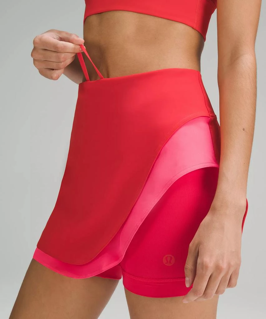 Asymmetrical Layered High-Rise Tennis Skirt 商品