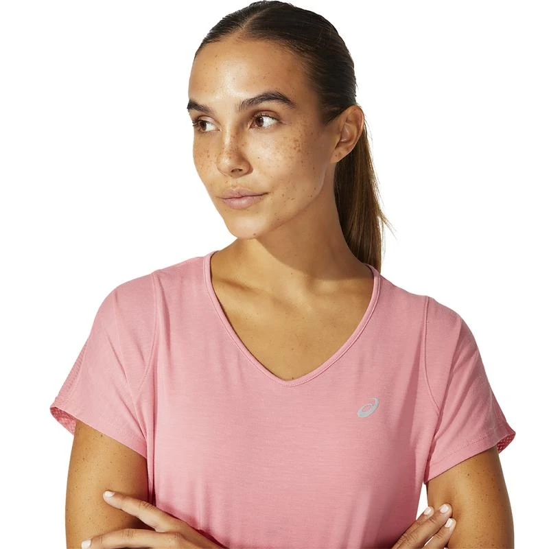 商品Asics|ASICS® V-Neck Short Sleeve Running Top - Women's,价格¥261,第4张图片详细描述