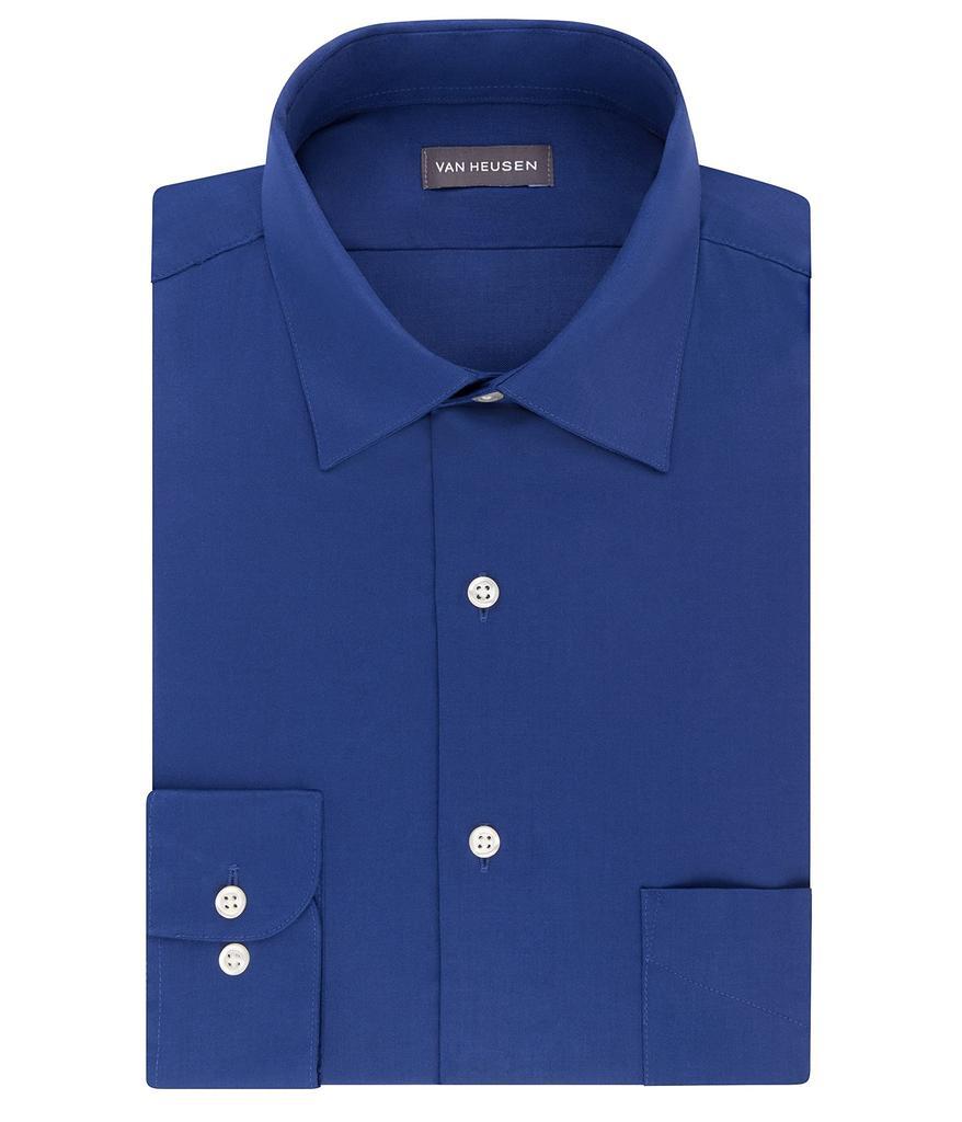 商品Van Heusen|Men's Dress Shirts Regular Fit Lux Sateen Stretch Solid,价格¥204,第1张图片