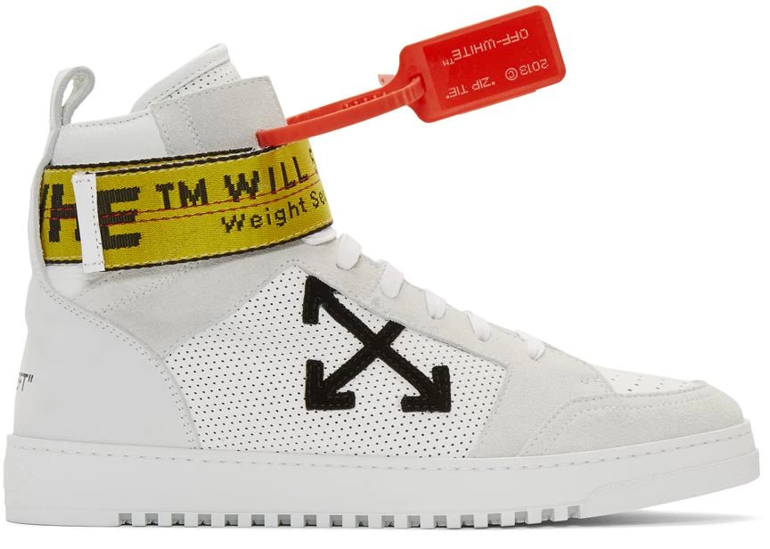 商品Off-White|White Industrial High-Top 运动鞋,价格¥2919,第1张图片