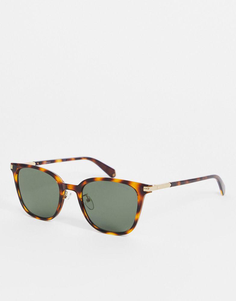 Polaroid classic retro sunglasses in havana tort商品第1张图片规格展示