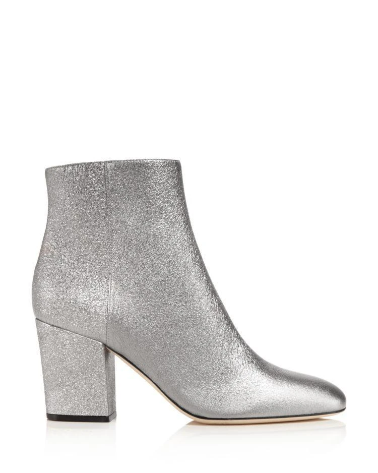 商品Sergio Rossi|Women's Virginia Metallic High Block Heel Booties - 100% Exclusive,价格¥2679,第2张图片详细描述