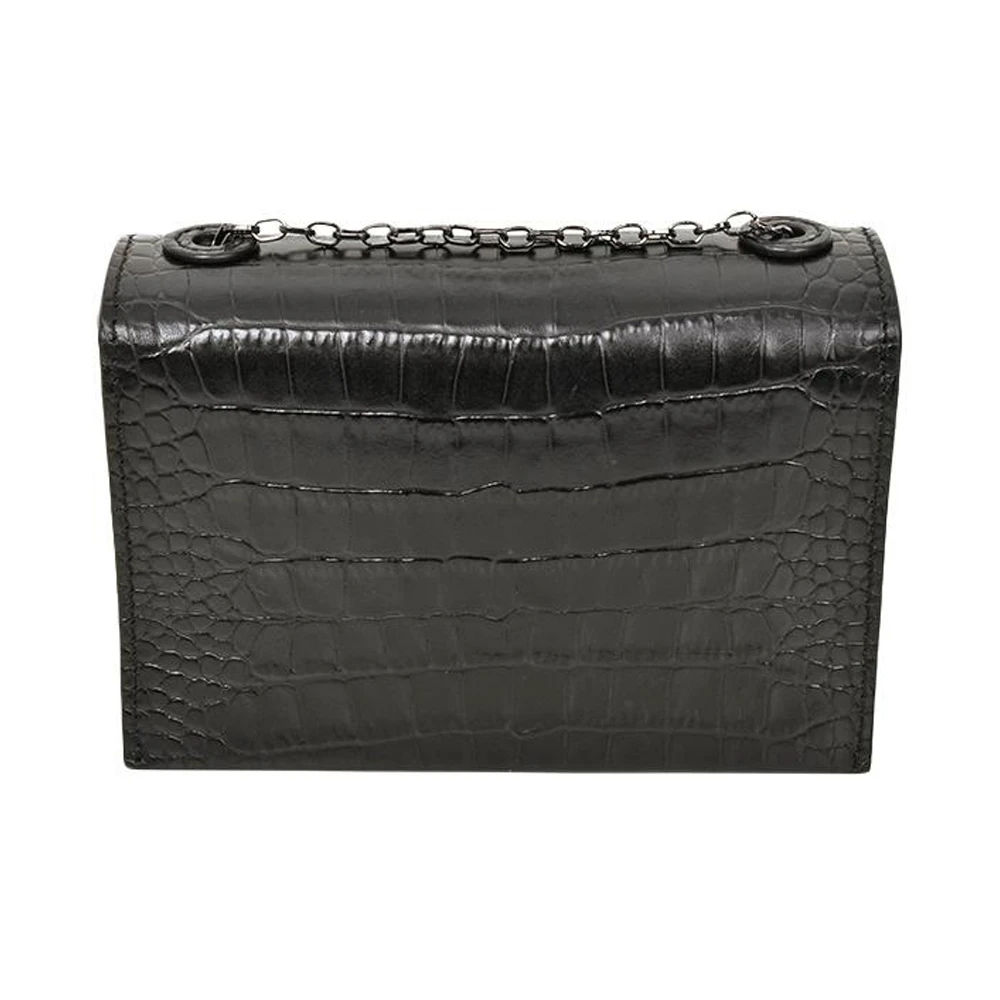 EMPORIO ARMANI 女士翻盖三角扣链条单肩斜挎包小方包 YEWM17-YDS9I-80001 商品