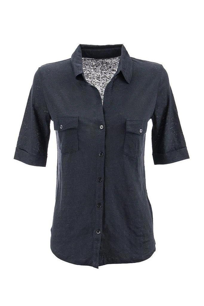 商品MAJESTIC FILATURES|MAJESTIC FILATURES Shirt with elbow sleeves,价格¥850,第1张图片