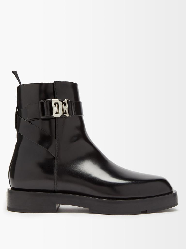 商品Givenchy|Square-toe leather ankle boots,价格¥8561,第1张图片