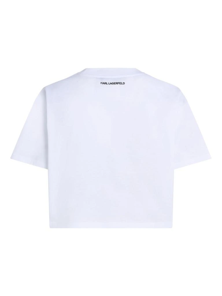 商品Karl Lagerfeld Paris|MC WHITE HEART LOGO T-SHIRT,价格¥1019,第1张图片
