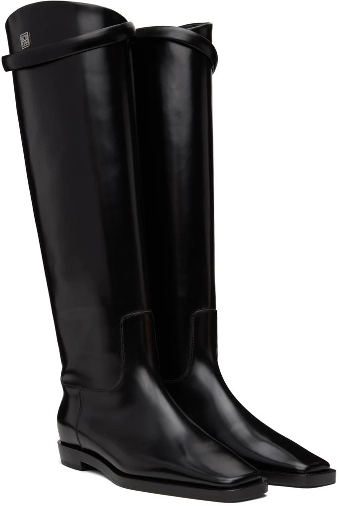 商品Totême|Black 'The Riding' Tall Boots,价格¥8887,第4张图片详细描述