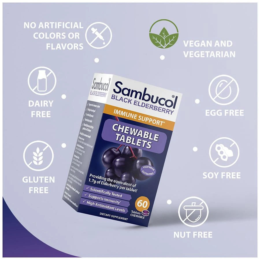 Black Elderberry Chewable Tablets 商品