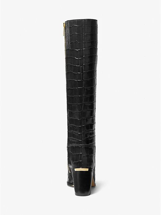 商品Michael Kors|Loni Crocodile Embossed Leather Boot,价格¥1324,第4张图片详细描述