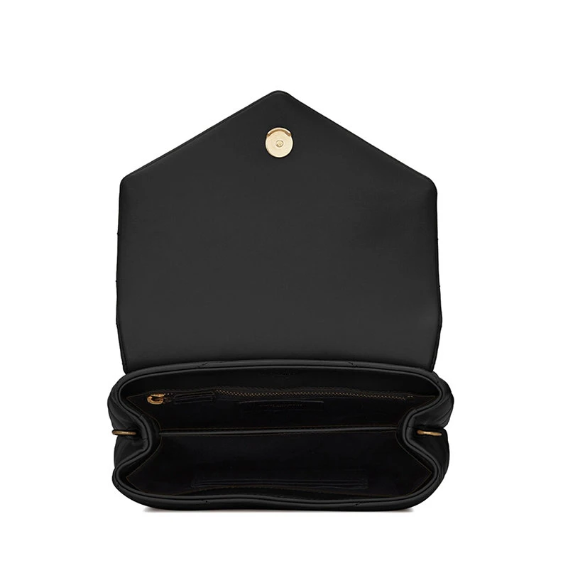 商品Yves Saint Laurent|【预售3-7天】SAINT LAURENT PARIS/圣罗兰 YSL LOU LOU TOY系列 女士黑色Y形绗缝牛皮革金扣单肩斜挎包678401DV7071000,价格¥11128,第6张图片详细描述