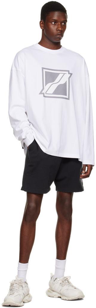 商品We11done|White Bonded Long Sleeve T-Shirt,价格¥636,第6张图片详细描述