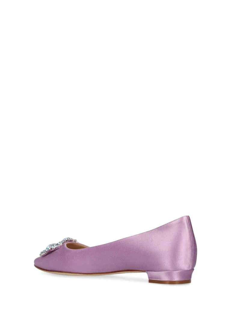 商品Manolo Blahnik|10mm Hangisi Satin Flats,价格¥5452,第3张图片详细描述