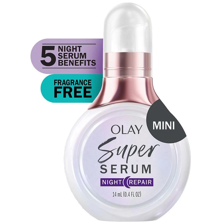 商品Olay|Super Serum Night Repair Face Serum No Scent, Mini,价格¥177,第1张图片