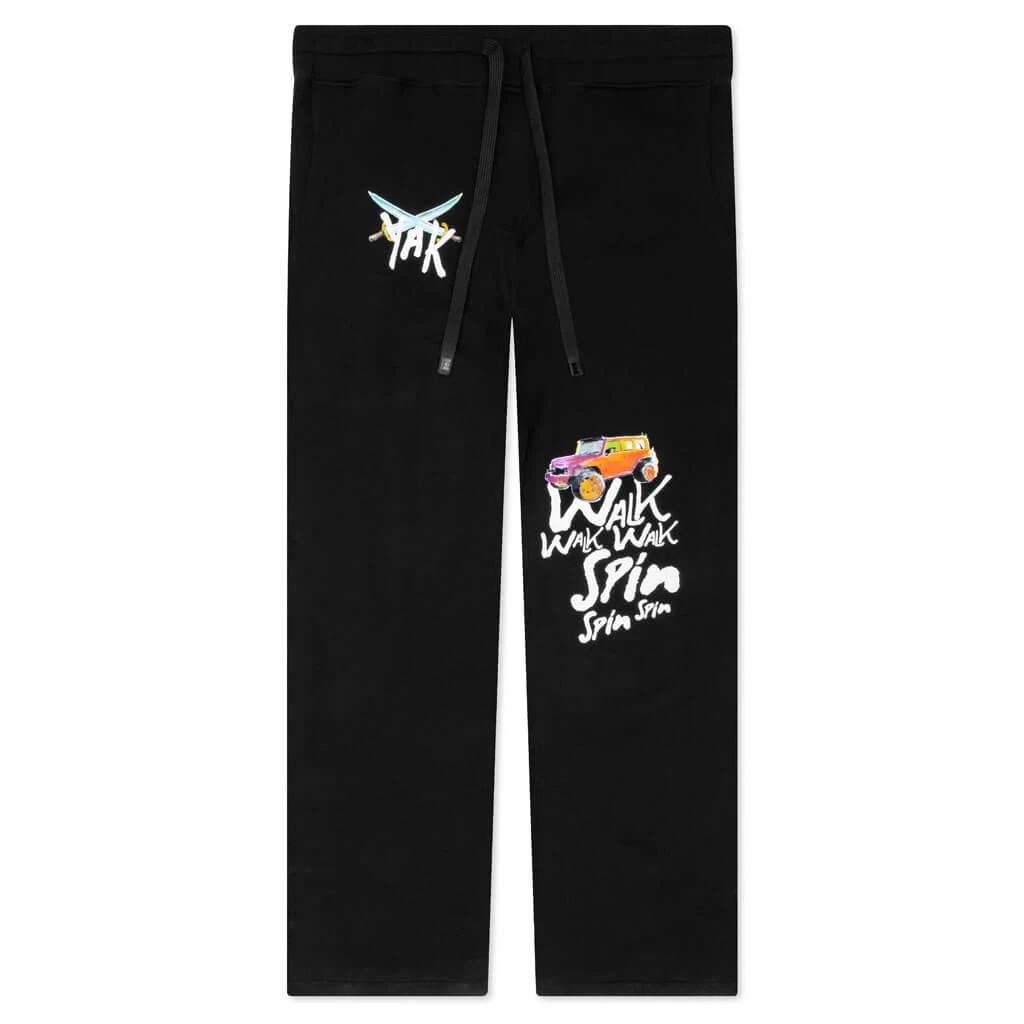 商品Nahmias|Nahmias x Kodak Black KTB Sweatpants - Black,价格¥3223,第1张图片