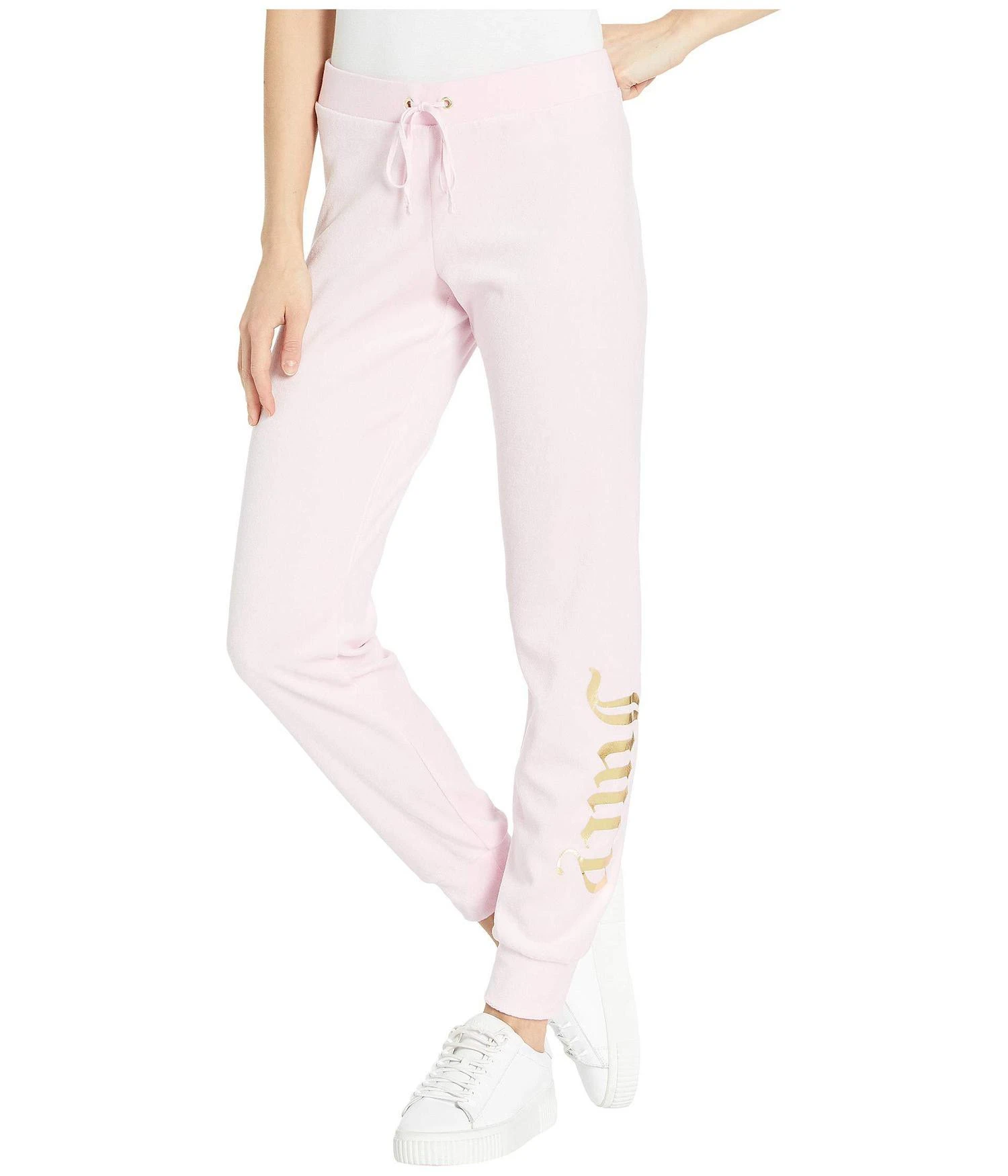 商品Juicy Couture|Juicy Emblem Velour Logo Zuma Pants,价格¥152,第1张图片