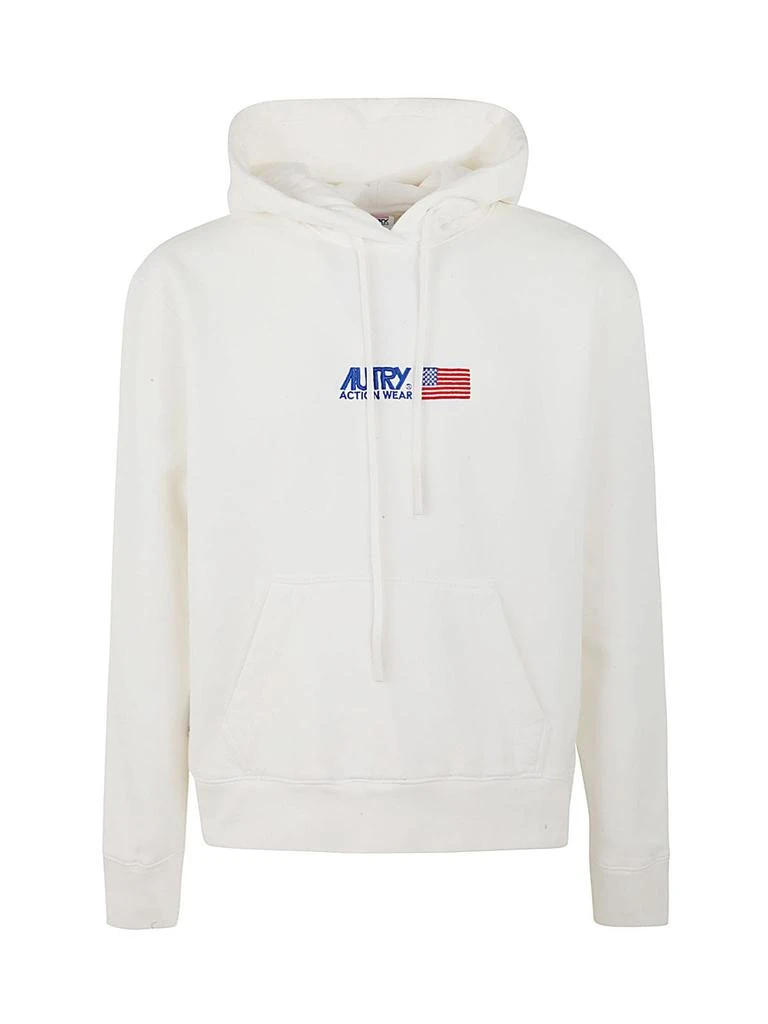 商品Autry|Autry Hoodie Iconic Man Embro White,价格¥1409,第1张图片