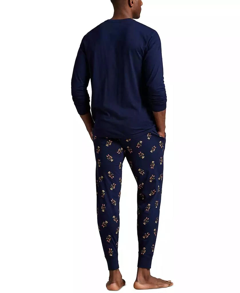 商品Ralph Lauren|Men's 2-Piece Long Sleeve Crew T-Shirt and Joggers Pajama Set,价格¥472,第4张图片详细描述