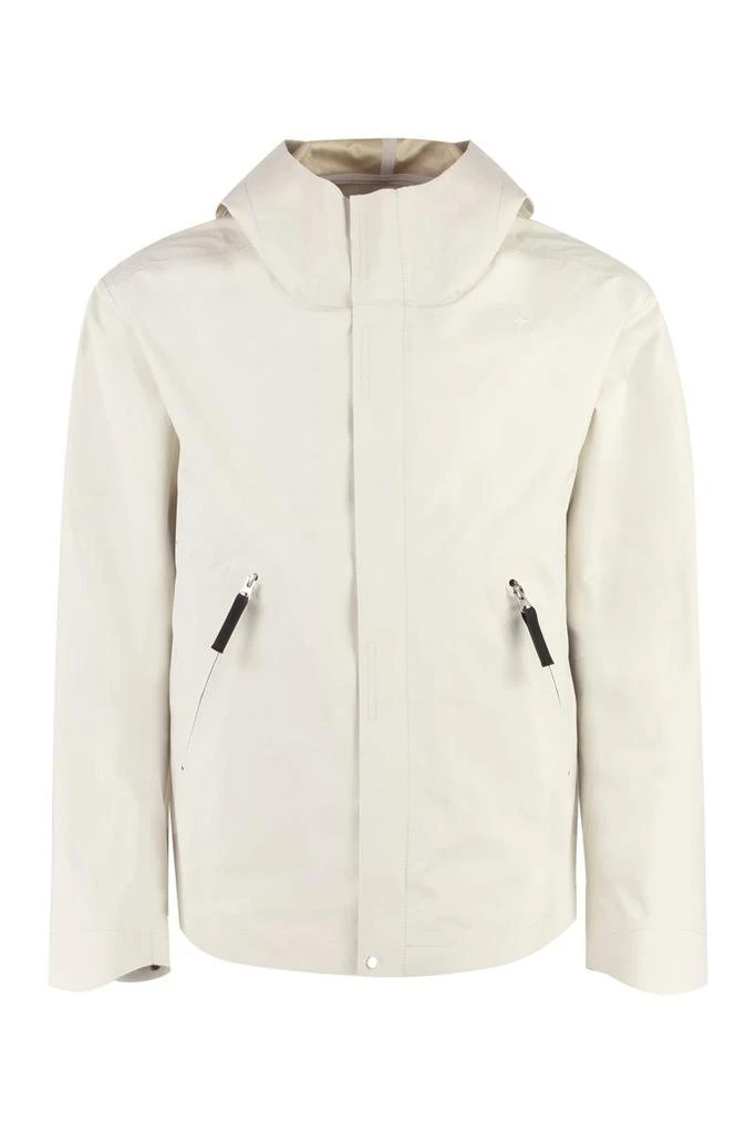 商品Stone Island|STONE ISLAND TECHNICAL FABRIC HOODED JACKET,价格¥7186,第1张图片