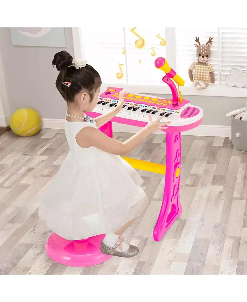 商品Costway|31 Key Kids Piano Keyboard Toy Toddler Musical Instrument w/ Microphone,价格¥330,第2张图片详细描述