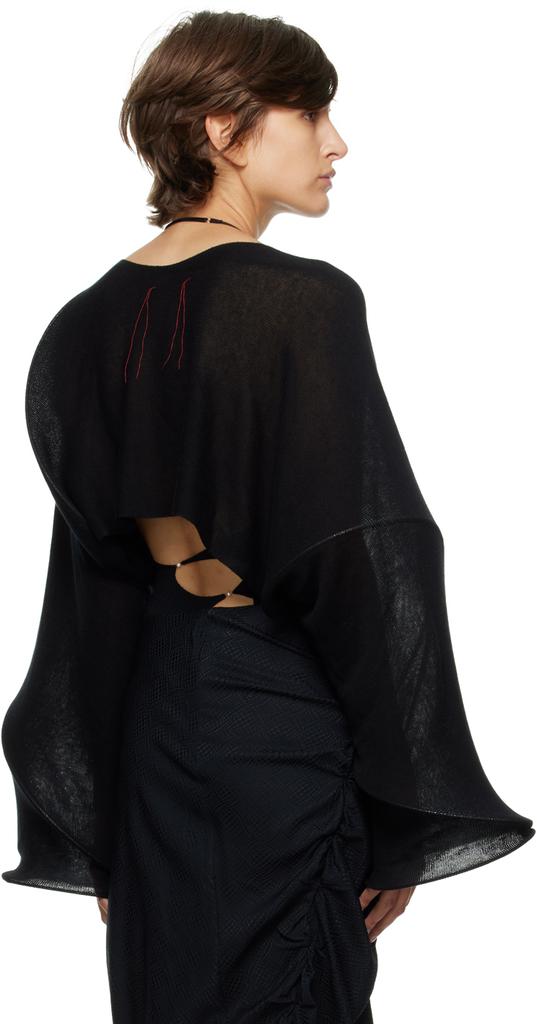Black Spiral Sweater商品第3张图片规格展示