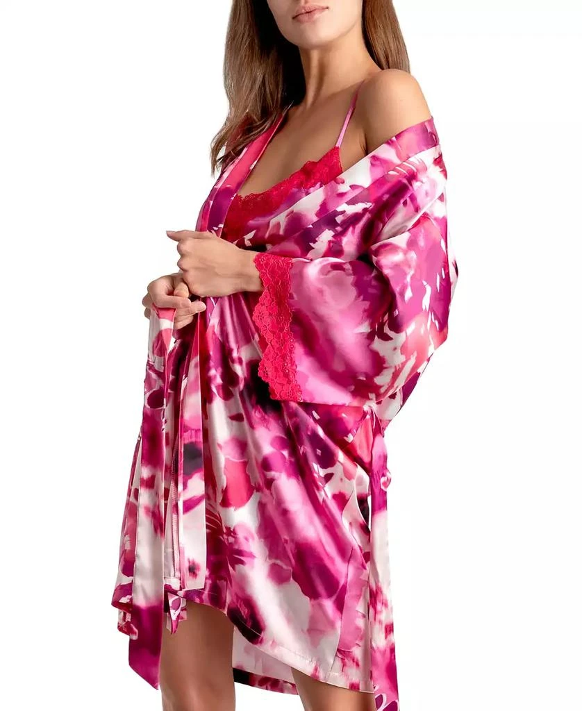 商品Linea Donatella|Women's Greer Satin Charmeuse Robe,价格¥156,第3张图片详细描述