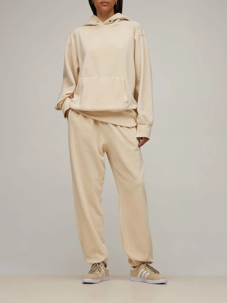 商品Les Tien|Cropped Velour Hoodie,价格¥1160,第1张图片详细描述