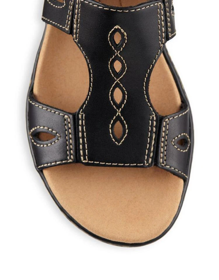 商品Clarks|Leisa Lakelyn Leather Fisherman Sandals,价格¥320,第4张图片详细描述