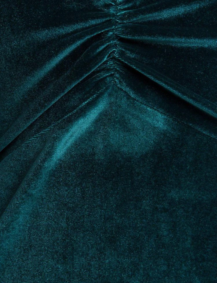 Emerald Velvet Shoulder Tie Dress 商品