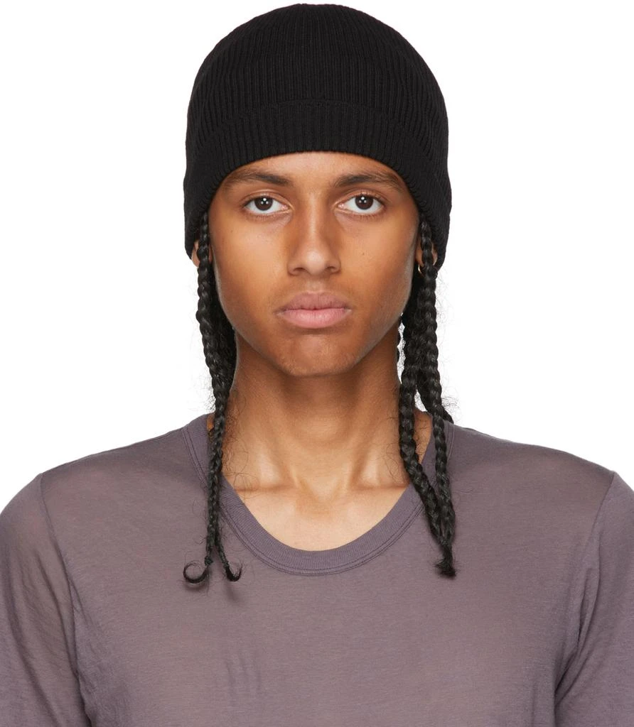 商品Rick Owens|Black Ribbed Beanie,价格¥1728,第1张图片