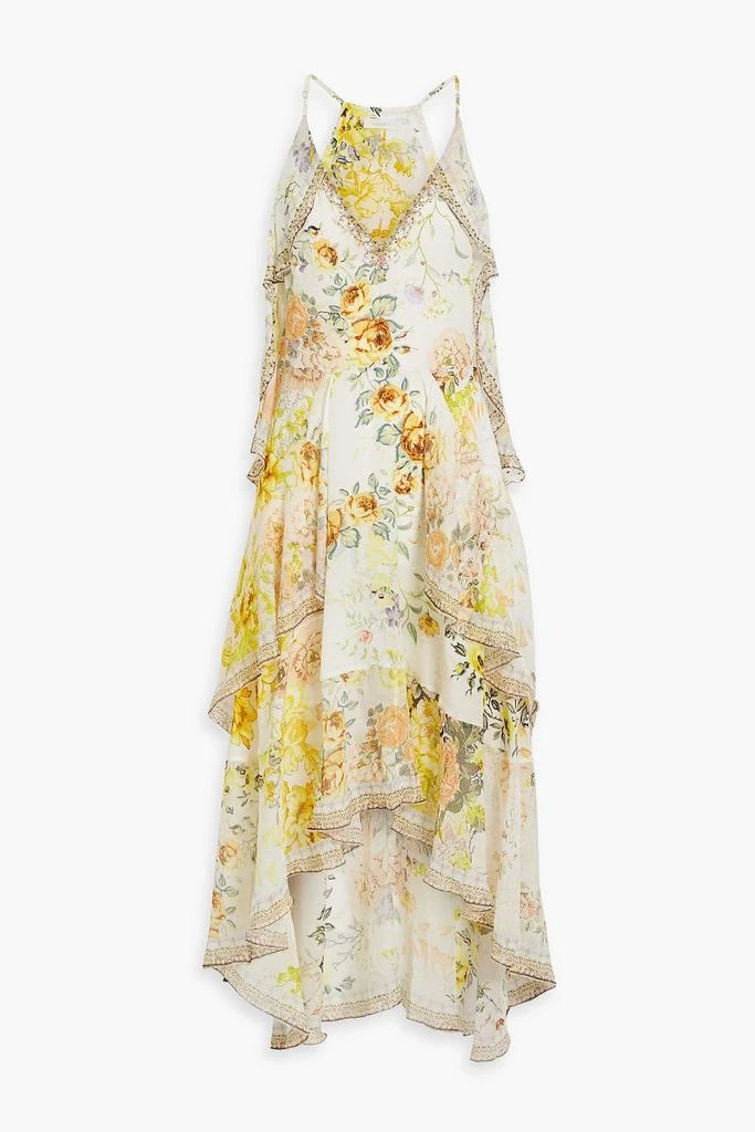 商品Camilla|Embellished floral-print silk-georgette dress,价格¥3466,第1张图片