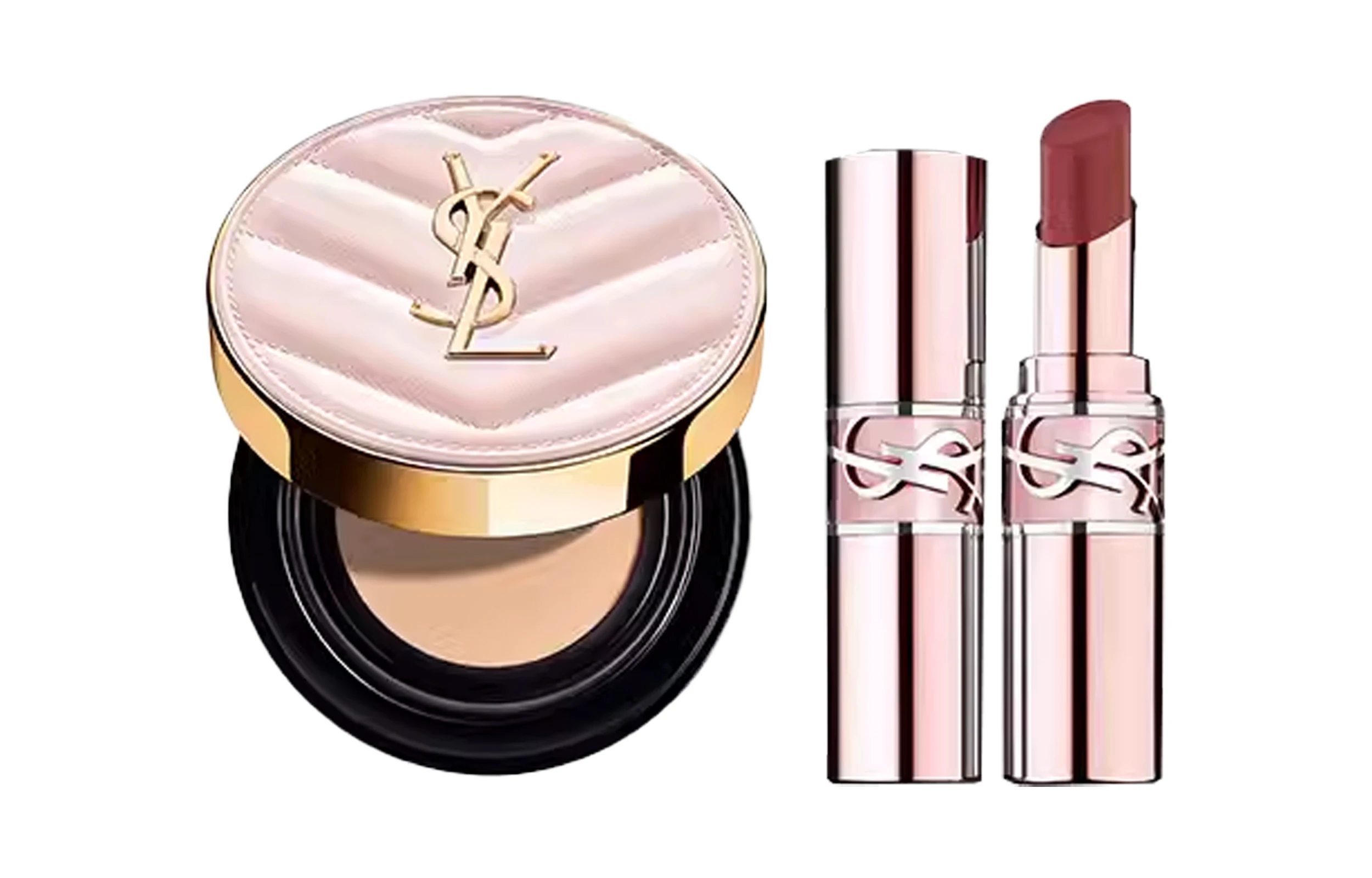 商品[国内直发] Yves Saint Laurent|YSL圣罗兰 粉管润唇膏气垫底妆彩妆套装 气色 12g+3.1g/14g+3.1,价格¥763,第1张图片