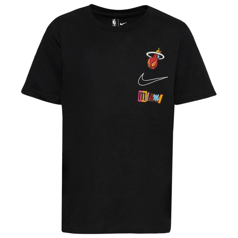 商品NBA|NBA Heat Max 90 SE Courtside T-Shirt - Boys' Grade School,价格¥225,第1张图片