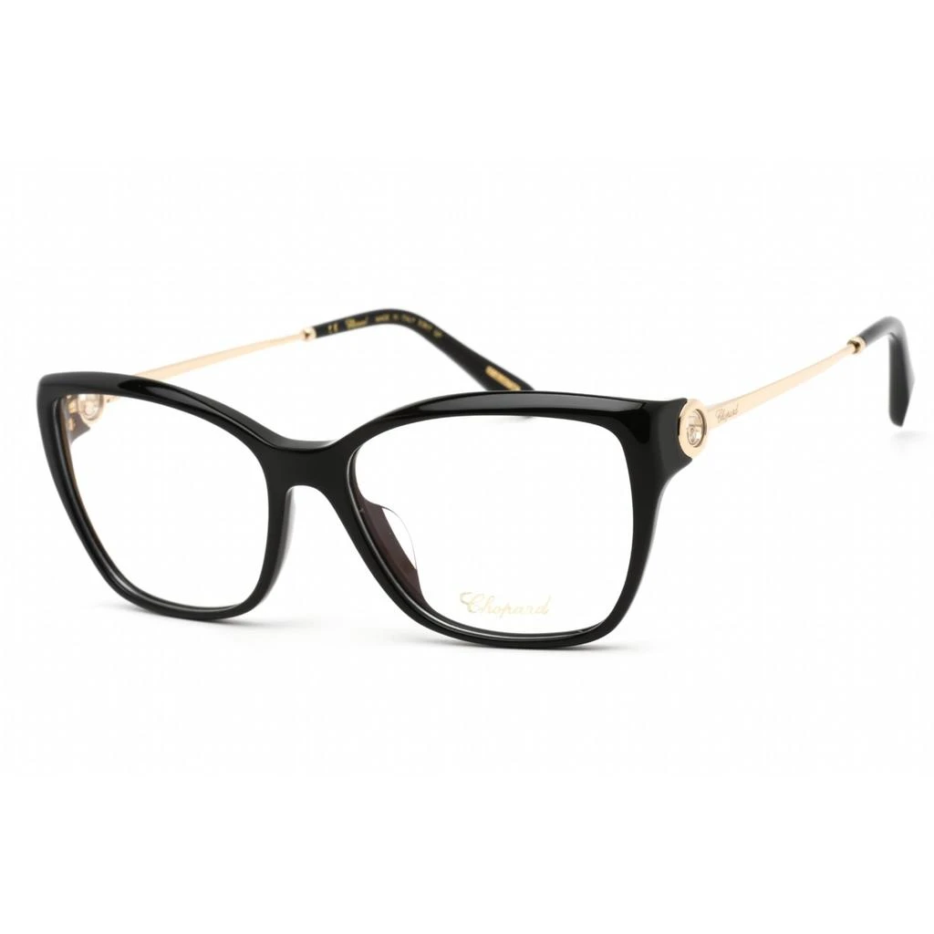 商品Chopard|Chopard Women's Eyeglasses - Full Rim Shiny Black/Gold Cat Eye Frame | VCH322S 0700,价格¥2133,第1张图片