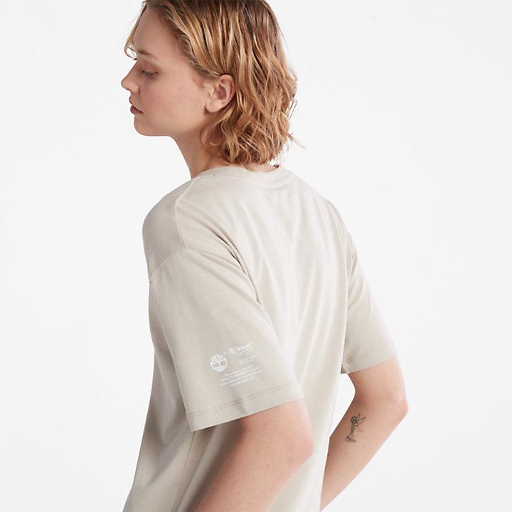 T-Shirt with Tencel™ x Refibra™ Technology for Women in Grey商品第6张图片规格展示