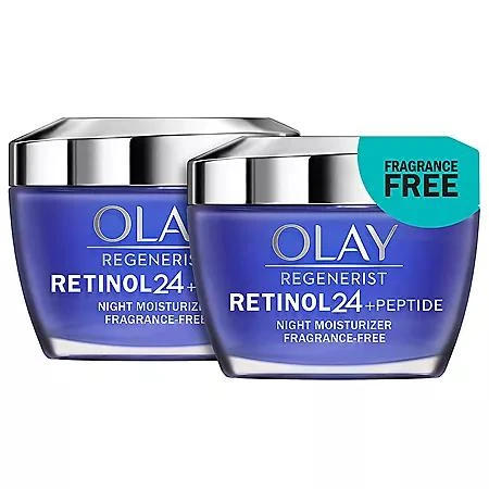 商品Olay|Olay Regenerist Retinol 24 Night Facial Moisturizer (1.7 fl. oz., 2 pk.),价格¥349,第1张图片