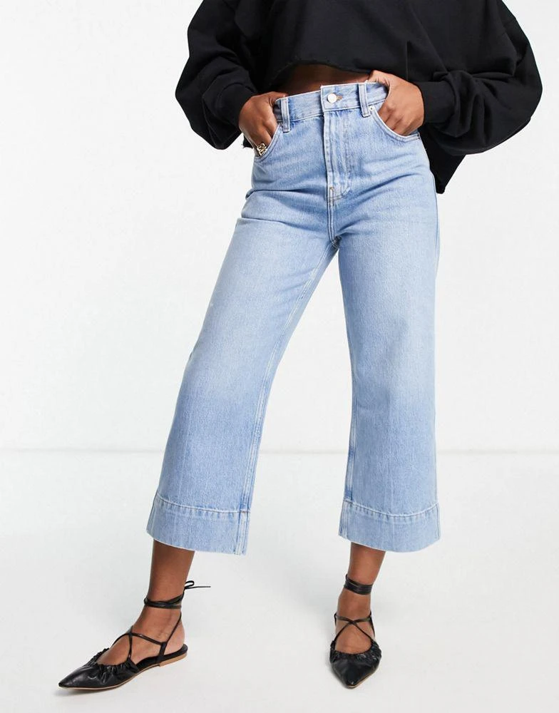 商品Topshop|Topshop cropped jeans in bleach,价格¥75,第4张图片详细描述