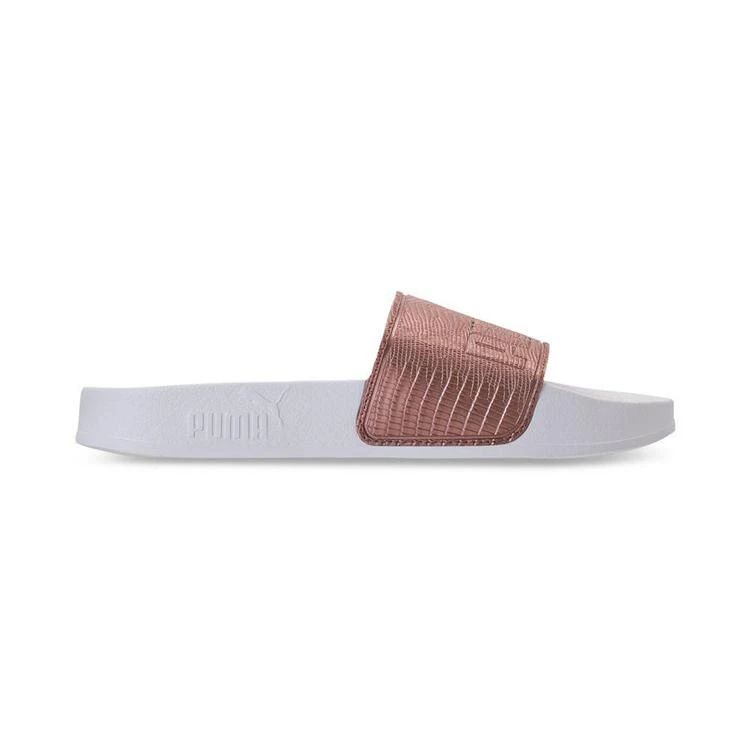 商品Puma|Women's Leadcat Leather Slide Sandals from Finish Line,价格¥149,第2张图片详细描述