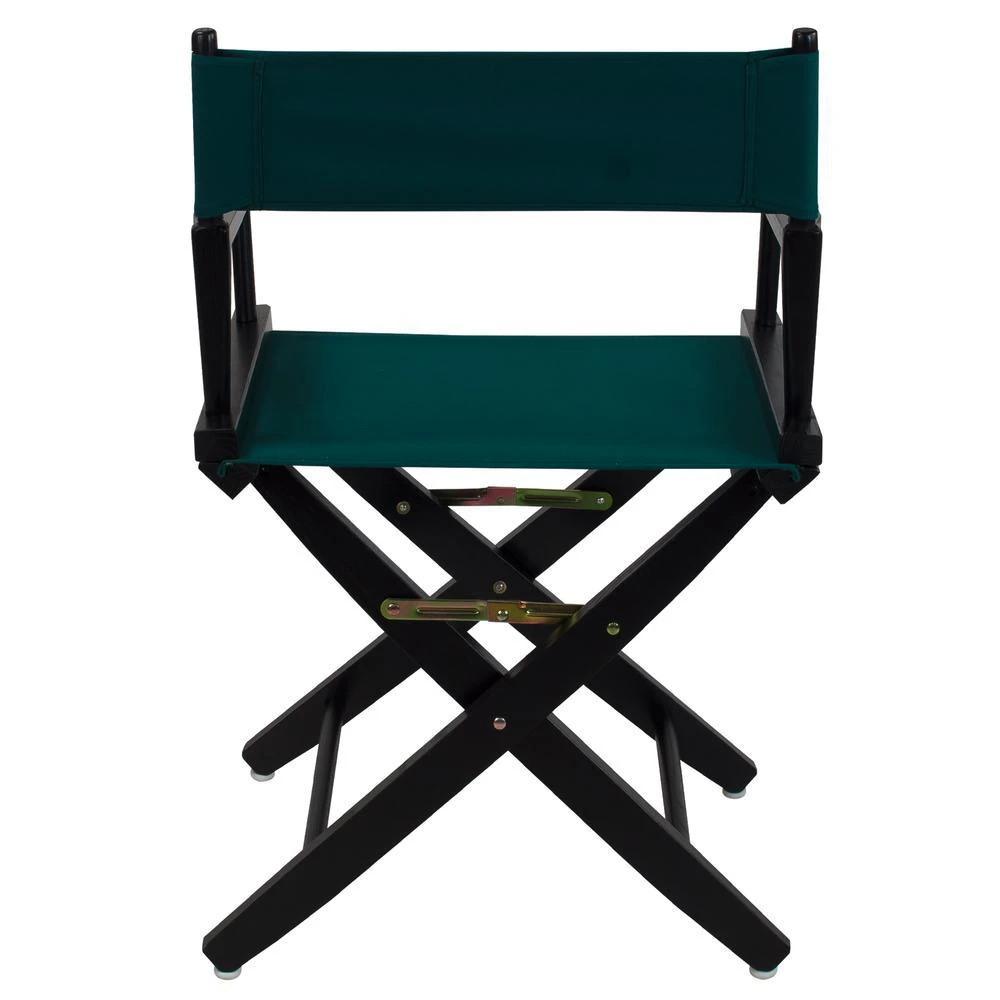 商品American Trails|Extra-Wide Premium 18"  Directors Chair Black Frame W/Hunter Green Color Cover,价格¥917,第3张图片详细描述