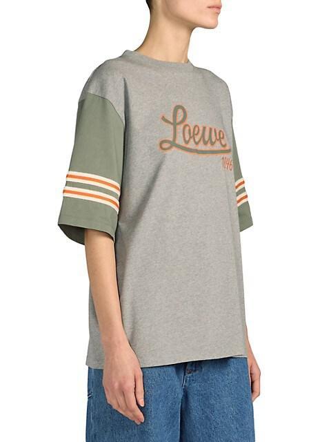商品Loewe|Oversized Colorblocked Logo T-Shirt,价格¥4753,第6张图片详细描述
