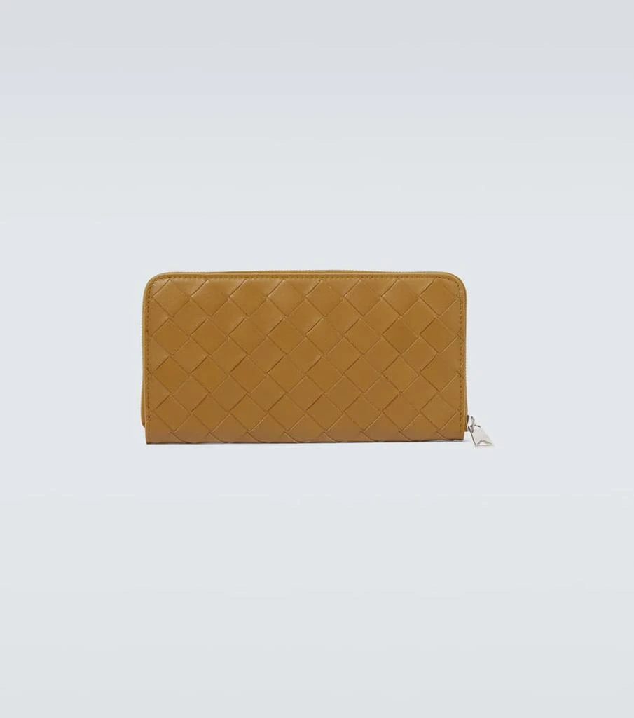 商品Bottega Veneta|编织皮革拉链钱包,价格¥8078,第3张图片详细描述