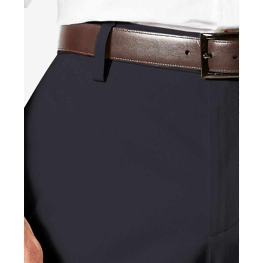 Men's Signature Lux Cotton Straight Fit Creased Stretch Khaki Pants商品第4张图片规格展示