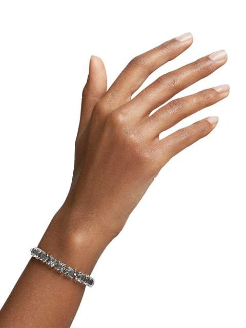 商品Swarovski|Millenia Ruthenium-Plated Square Cut Crystal Bracelet,价格¥2083,第4张图片详细描述
