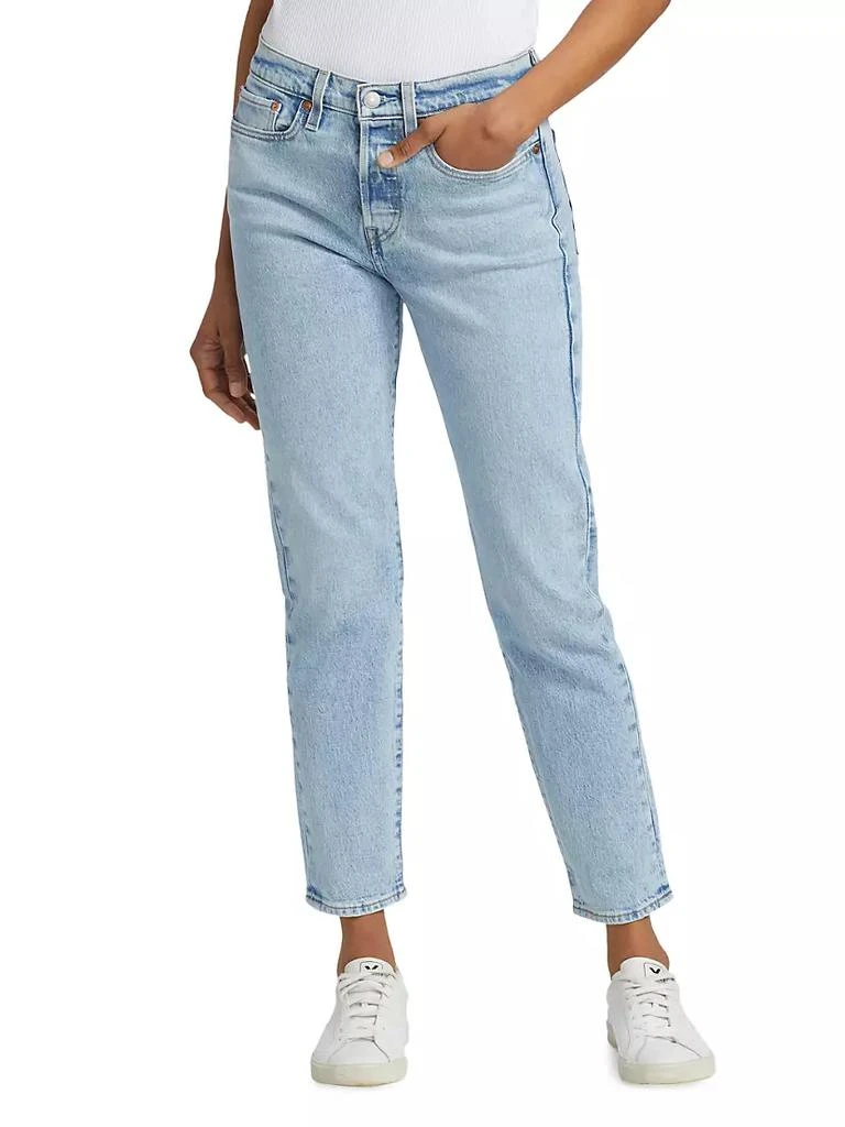 商品Levi's|Wedgie Icon High-Rise Tapered Jeans,价格¥208,第3张图片详细描述