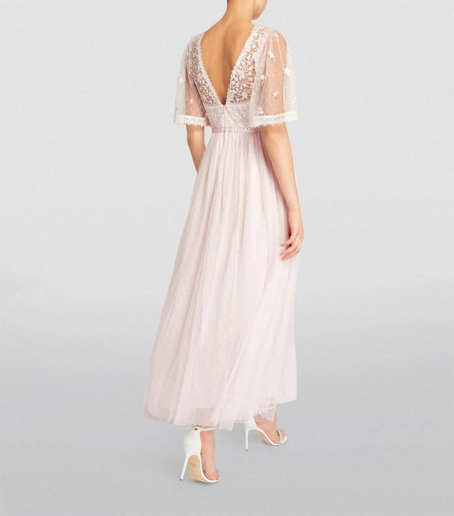 商品Needle & Thread|Sweetheart Lace Bodice Midi Dress,价格¥1798,第3张图片详细描述