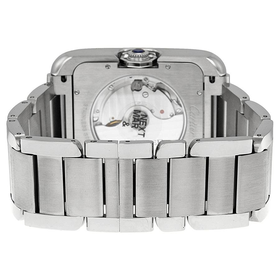 Pre-owned Cartier Tank Anglaise Silver Dial Mens Watch W5310008商品第3张图片规格展示