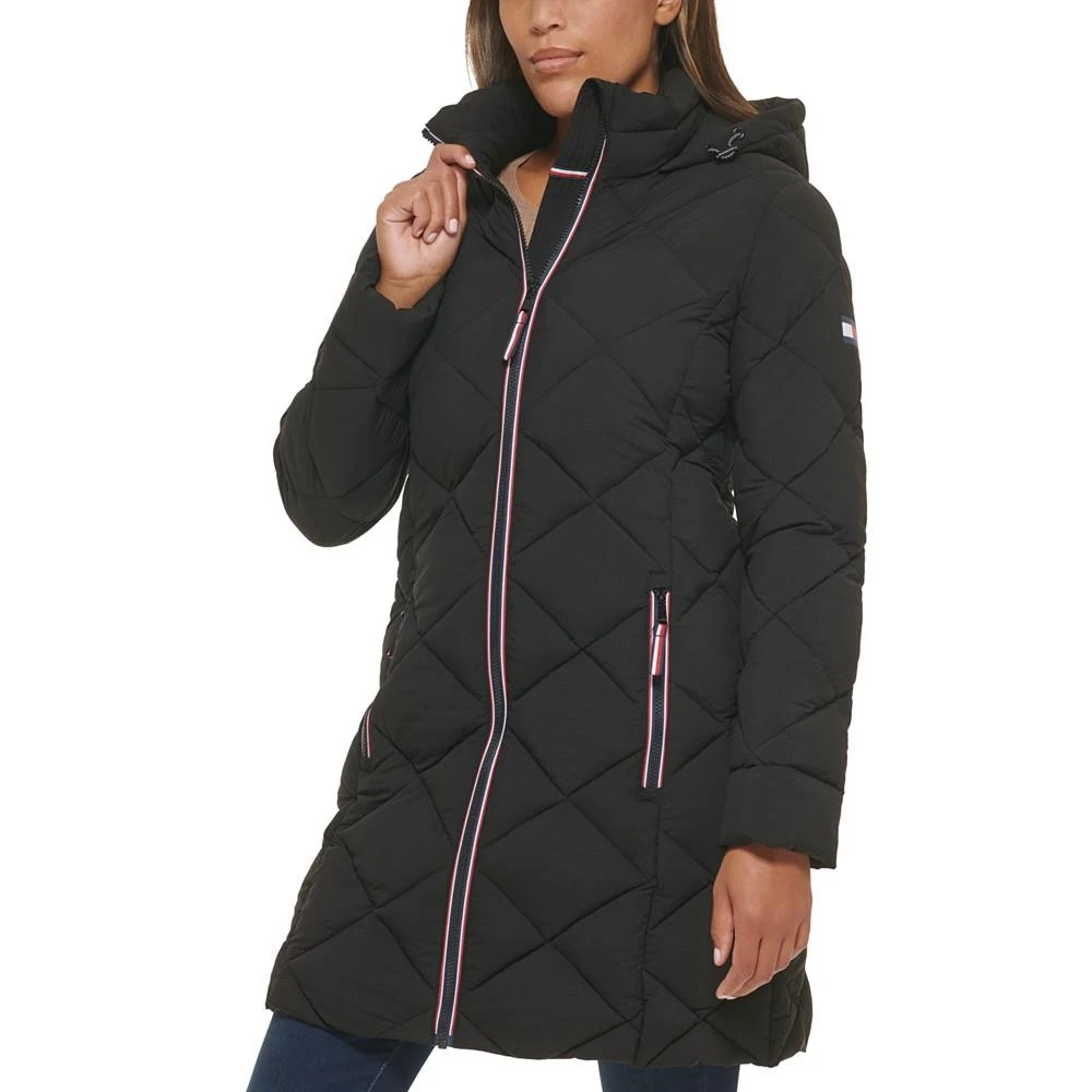 商品Tommy Hilfiger|Women's Hooded Quilted Puffer Coat,价格¥1519,第3张图片详细描述