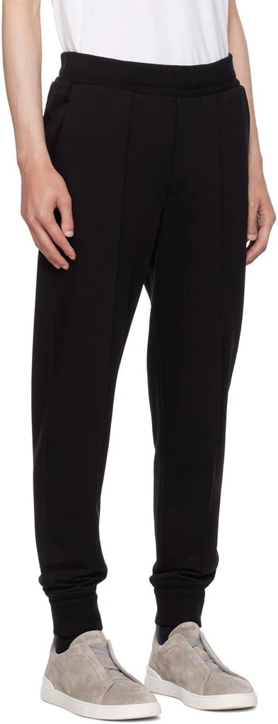 商品Zegna|Black Pinched Seams Sweatpants,价格¥2504,第2张图片详细描述